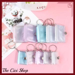 [The Cici Shop] 1 2 Inch Photo Album PVC Sequins Name Card Holder 16 Pockets Mini Photo Holds