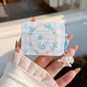 เคสป้องกันหูฟังลายการ์ตูนคิตตี้ & Kuromi & เมโลดี้และอบเชยรวมทุกอย่างพร้อมจี้สำหรับ AirPods 1/2 3 4 Proหูฟัง Pro2 Gen