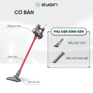 EYSIN VC31 Máy Hút Bụi Có Dây Lực Hút 26000PA Công Suất 600W Tiếng Ồn Thấp Thanh Gập Nối Dài