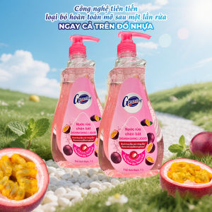 Nước rửa bát Gleaming hương chai dây 1L
