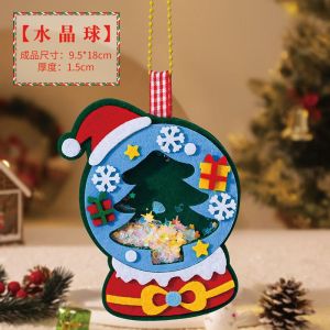 DSF Studio ใหม่โรงเรียนอนุบาลเด็กตกแต่งคริสต์มาสคริสต์มาสไม่ทอเขย่าจี้เพลง DIY กระเป๋าวัสดุทำมือ