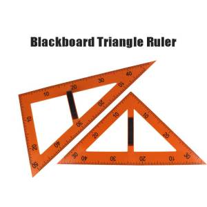 2Pcs/set Professional Blackboard Triangle Ruler For Teacher (30x60 and 45x90 degrees)