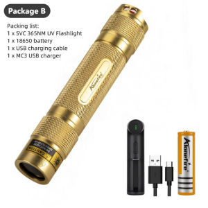 AloneFire SV007 UV Flashlight 365nm LED Ultraviolet Blacklight Detector Pet Urine Stains Detector