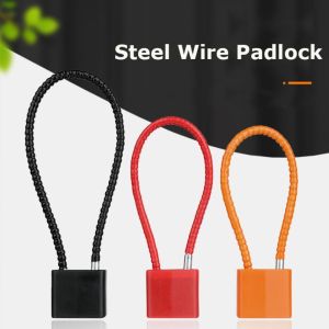 BFBFW Anti-theft Steel Wire Padlock with Keys Adjustable Safely Lock Universal Protection Security Helmet Lock