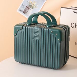 ORANGE  กระเป๋าเดินทางขนาด 12 นิ้ว กระเป๋าเดินทางขนาดเล็ก กระเป๋าเครื่องสำอางแบบพกพา พกพาสะดวกขึ้นเครื่อง (กระเป๋าเดินทาง)