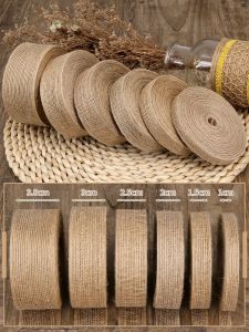Cuộn ruy băng vải bố dài 5m ruy băng vải đay handmade - NHIỀU SIZE QT201