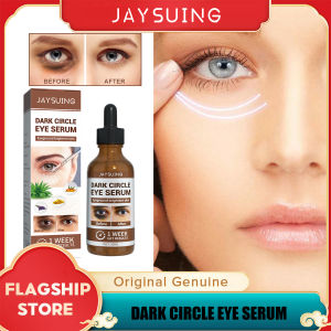 Jaysuing Dark Circles Eye Serum Improve Remove Eye Bags Ginger Butter Vitamin E Oil Lifting Firming Essence Fade Fine Lines Anti Wrinkle Under Eye Care Moisturizing Brighten Skin Care 30ml