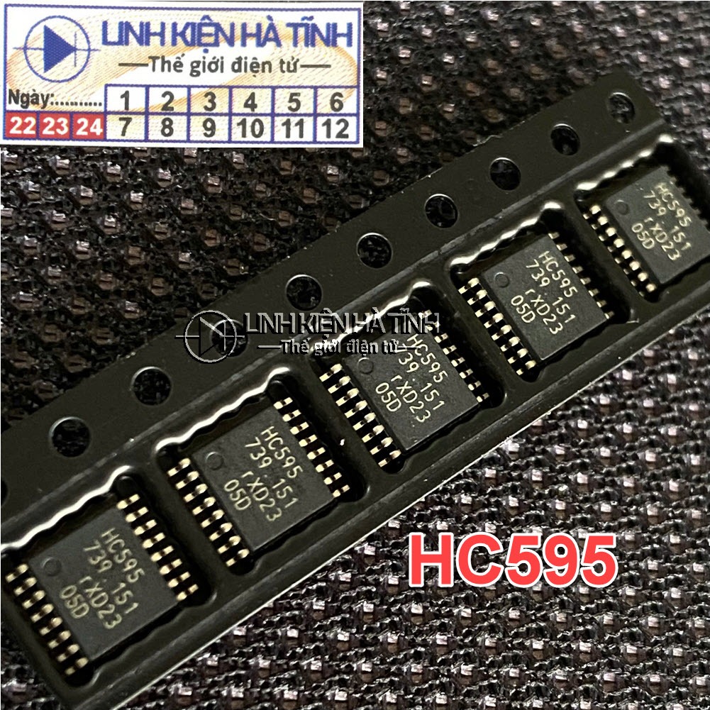 HC595 74HC595PW 74HC595 TSSOP-16 chân dán vuông