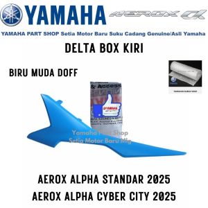 Delta Box Biru Muda Doff Kiri Aerox Alpha Standar Mat Blue Metallic 3 Asli Yamaha