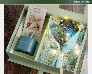 SG Stock Fragrance Flower Bouquet Diffuser Gift Set w LED Light Aromatherapy Soap Flower Valentines Mothers Day Birthday
