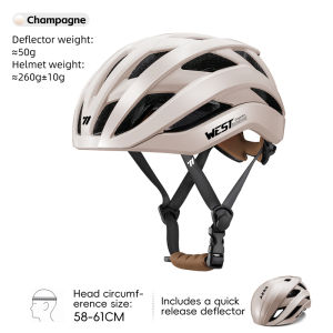 WEST BIKING Mũ bảo hiểm xe đạp làm lệch hướng thể thao siêu nhẹ Aero Mũ bảo hiểm đạp xe đường trường tốc độ an toàn Nam Nữ tích hợp khí động học MTB Mũ bảo hiểm xe đạp leo núi thiết bị dùng để đạp xe
