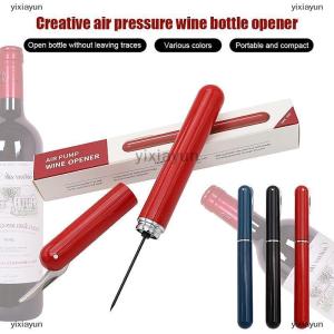 [COD] yixiayun Portable Handheld Air Pressure Corkscrew Easy-Open Air Pump Wine Opener Cork Remover Stainless Steel Cork Remover Bar Tools
