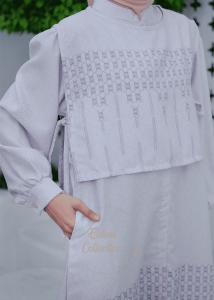 Wafa Couple Set gamis koko lebaran sepasang  bahan lembut burgundy  Astetic Baju Couple Pasangan Kondangan Gamis Kemeja termurah Lebaran 2025 bisa cod termurah terbaru