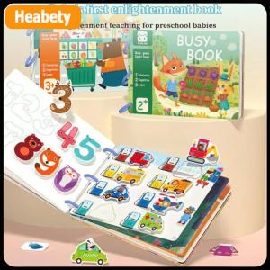 【2-3 ngày giao hàng】 Từ Sticker bận rộn cuốn sách cho bé giác ngộ cuốn sách Montessori đồ chơi hoạt động sách cho trẻ mới biết đi