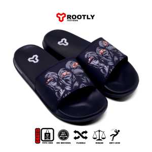 Rootly - Sandal Slide On Pria Casual Kekinian Kartun