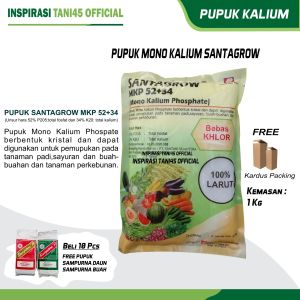 PUPUK MKP 52+34 SANTAGROW 1KG Pupuk Mono Kalium Untuk Penyubur Tanaman