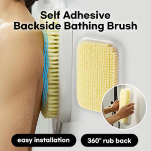 🔥SX Self Adhesive Backside Bathing Brush 🔥 easy installation. 🔥 20x 30cm 🔥 360° rub