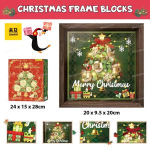 Wekki Christmas Tree Window Frame Building Brick Blocks 516159 Christmas Decoration Gift Present 未及圣诞树相框积木 *READY STOCK*