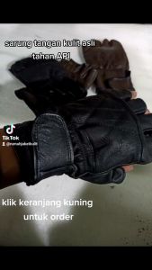 sarung tangan motor pria | sarung tangan kulit asli domba | sarung tangan tahan api dan air