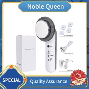 NobleQueen 3 in 1 EMS Ultrasonic Cavitation BODY SLIMMING MACHINE RF BEAUTY WAND Slimming Massager EMS Massage Skin Firming Weight Loss Cellulite Removal Machine Body Care