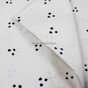 Batik Prabuseno Kain Batik Print Motif Tilu Putih Seri Kalanata