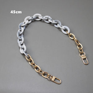 กระเป๋าแฟชั่นสตรีใหม่สายสะพายไหล่สายโลหะสีเบจสีขาวน่ารักถอดได้กระเป๋าถือเรซินกระเป๋าคลัทช์ผู้หญิงกระเป๋าถือ