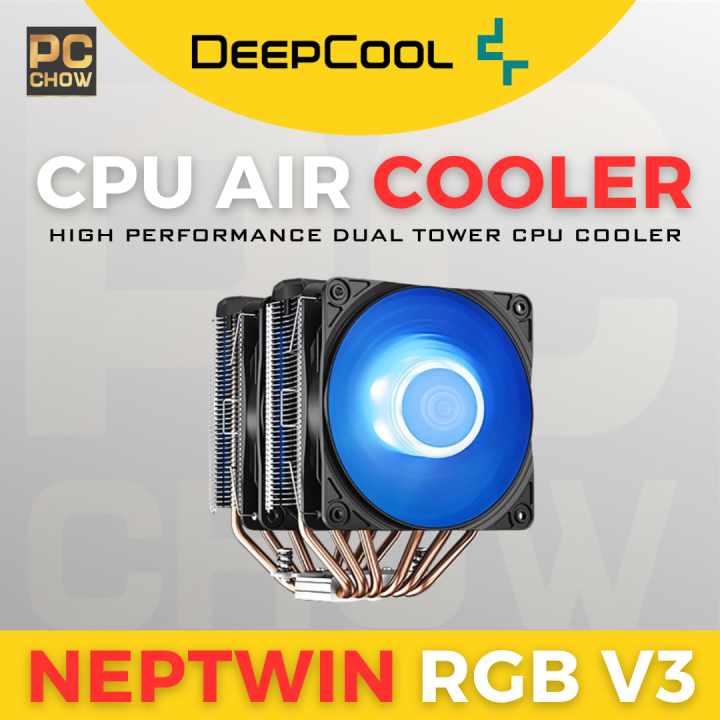 DEEPCOOL Neptwin RGB V3 Twin Tower CPU Cooler | HEATSINK Intel LGA2066 ...