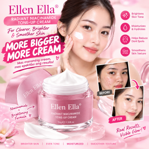 Ellen Ella 3IN1 Radiant Niacinamide Tone Up Cream | MORE BIGGER CREAM | Pampakinis | Pampabright | Pore Care | Acne & Pimple Care | Dark Spot | Scar Marks | Hydrating