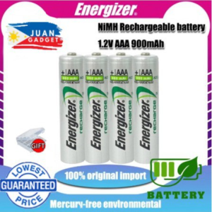 Baterai Isi Ulang Energizer 1.2V 900mAh AAA NI-MH Baru Digunakan untuk Mouse Nirkabel Perangkat Elektronik