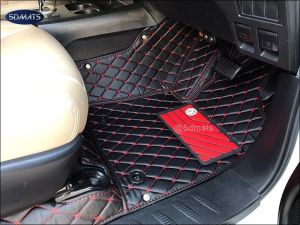 พรมปูพื้นรถยนต์ 6D NISSAN MARCH พรม6D QX สวยงาม เข้ารูป เต็มคัน 3ชิ้น