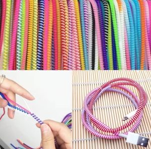 Rabbit Carrot Flower Charger Protector for iPhone Charger 18/20W USB C Cable Spring Line Wrap Protector Data Line Cord Organize Winding Wire Tie INS Soft TPU Cover