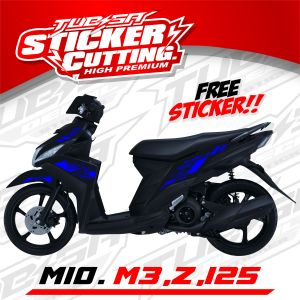 Stiker Cutting Mio M3 - Stiker Striping Cutting  Mio M3 / MIO 125 / Striping Mio Z Bahan Premium - Cutting yamaha mio m3.125.Z