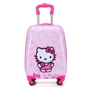 New 18 Inch Child Girl Carry-on Small Cabin Travel Pink Suitcases With Wheels Kids Boy Trolley Roller Luggage Bag Check-in Case Baggage Free Shipping