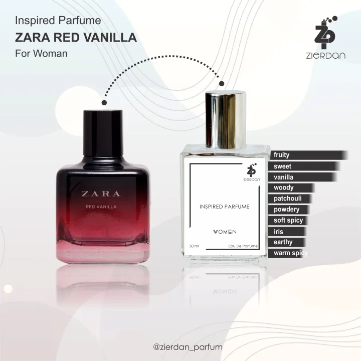 Zierdan Inspired Parfum Zara Red Vanilla Eau De Parfum Parpum