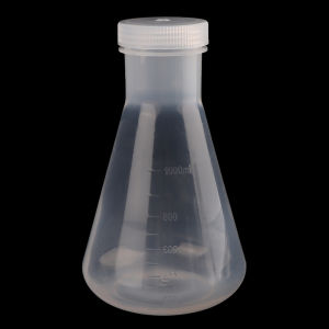 LEI 50ml To 1000ml Lab Plastic Erlenmeyer Flask Conical Container Bottle With Screw Cap For Laboratory Experiment