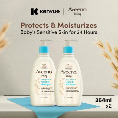 Aveeno Baby Wash & Shampoo 354ml x 2