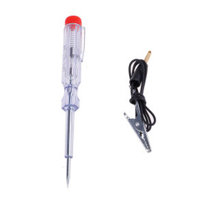 [caichuitan] ระบบทดสอบวงจรแรงดันไฟฟ้ารถยนต์6-24V ปากกาทดสอบความต่อเนื่องของหัววัดยาวเป็นปากกาทดสอบไฟฟ้าพลาสติก + เหล็กคาร์บอน