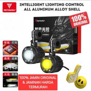 Lampu Tembak Motowolf MDL5006 Super Terang Lampu Led Motor Fog Lamp Moge Big Bike