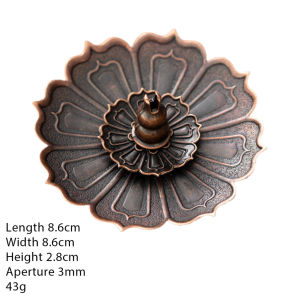 Gold/Bronze Incense Burner Multi-Level Buddhism Decor For Home Shrine Burner Holder Base