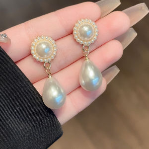 Fashionable Ring Gift 新款S925银针耳钉时尚珍珠爆款耳环仙女小清新简约气质饰品批发女