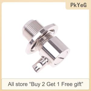 [COD] PkYeG Tool 1pcs Connector UHF SO239 Female Jack Nut Bulkhead Crimp RG58 RG142 LMR195 Right Angle RF Coaxial Wire Terminals