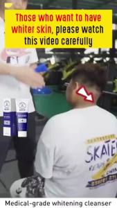 Facial Cleanser Whitening  Cuci Muka Putih & Bersih  Dengan Niacinamide & Vitamin C  Untuk Kulit Kusam & Jeragat。。。