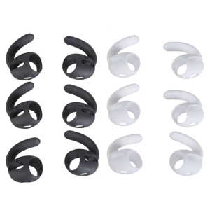 3Pairs Ear Hooks Ear Sleeves Caps For Earphones From Durability Silicone Earplugs Set Secure and Slip resistant