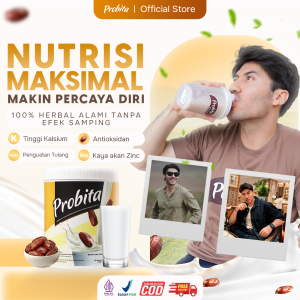 Paket Hemat Probita Susu Kurma - Solusi Menambah Tinggi Badan - 1 Box isi 10 Sachet 300gr