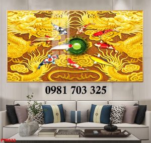Tranh gạch trang trí rồng phượng đẹp