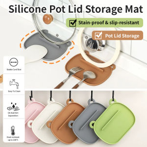 Cute Kitchen Narrow Silicone Mat Tool NonSlip Pot Lid