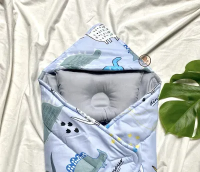 SELIMUT TOPI BAYI NEWBORN - SLIMUT BABY - HOODIE BABY BLANKET - KADO LAHIRAN