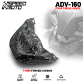 MOKOTO ADV 160 FRONT BEAK GRANISH COVER LOW WINGLET CAP CARBON / MATTE BLACK / FORGED FOR HONDA ADV 160 MOTORCYCLE. 