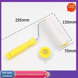 Graceful 1PC 15 22CM Defoaming Drum Brush Spike Roller Latex Floor Self Compound Roller Leveling Screed Spiked Roller Paint Brush Roller