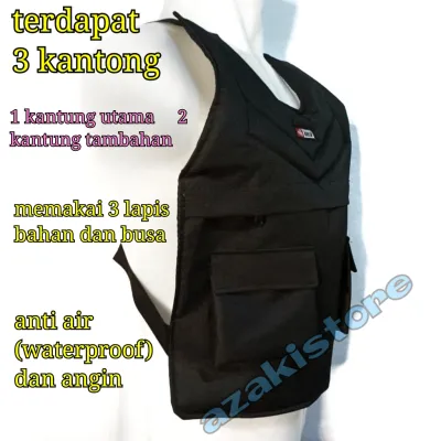 Rompi Motor Pelindung Dada Body Protector Anti Angin Depan Saja